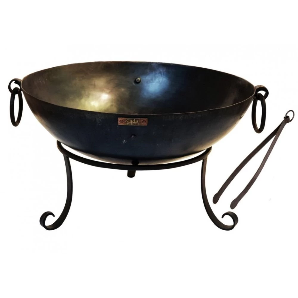 Kadai 50cm Tula Firepit W/Low Stand 3 Kadai 50cm Tula Firepit W/Low Stand