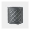 Stewarts 44cm Lead Effect Round Planter -Gardenia Shop 5011431106310