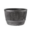 Stewarts 61cm Pewter Effect Blenheim Half Barrel Planter 1 Stewarts 61cm Pewter Effect Blenheim Half Barrel Planter -Gardenia Shop 5011431409312