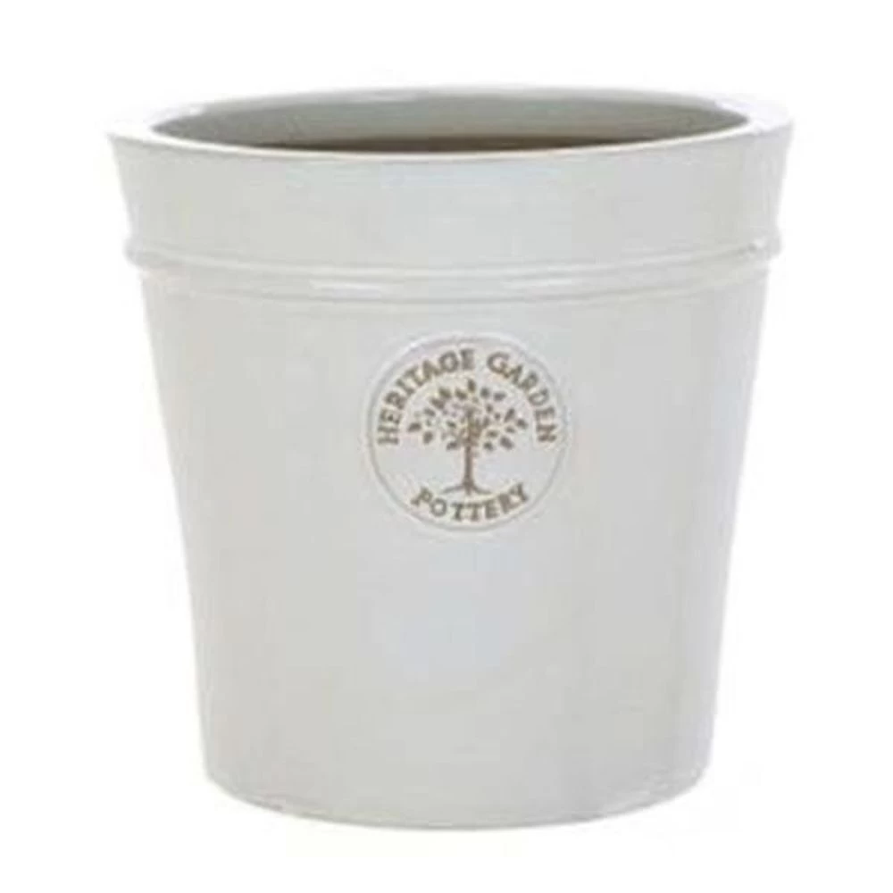 Woodlodge 27cm White / Cream Glazed Heritage Pot 3 Woodlodge 27cm White / Cream Glazed Heritage Pot