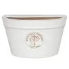 Woodlodge 26cm White Edwardian Glazed Wall Planter -Gardenia Shop 5021346475678