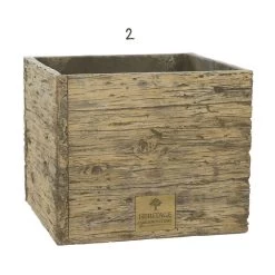Woodlodge 37cm Heritage Oak Square Planter 7 Woodlodge 37cm Heritage Oak Square Planter -Gardenia Shop 5021346487725 3