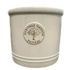 Woodlodge 38cm White / Cream Glazed Heritage Cylinder Pot -Gardenia Shop 5021346500646 dfb0514a bf27 4b78 af9d 0fa14863b2b5