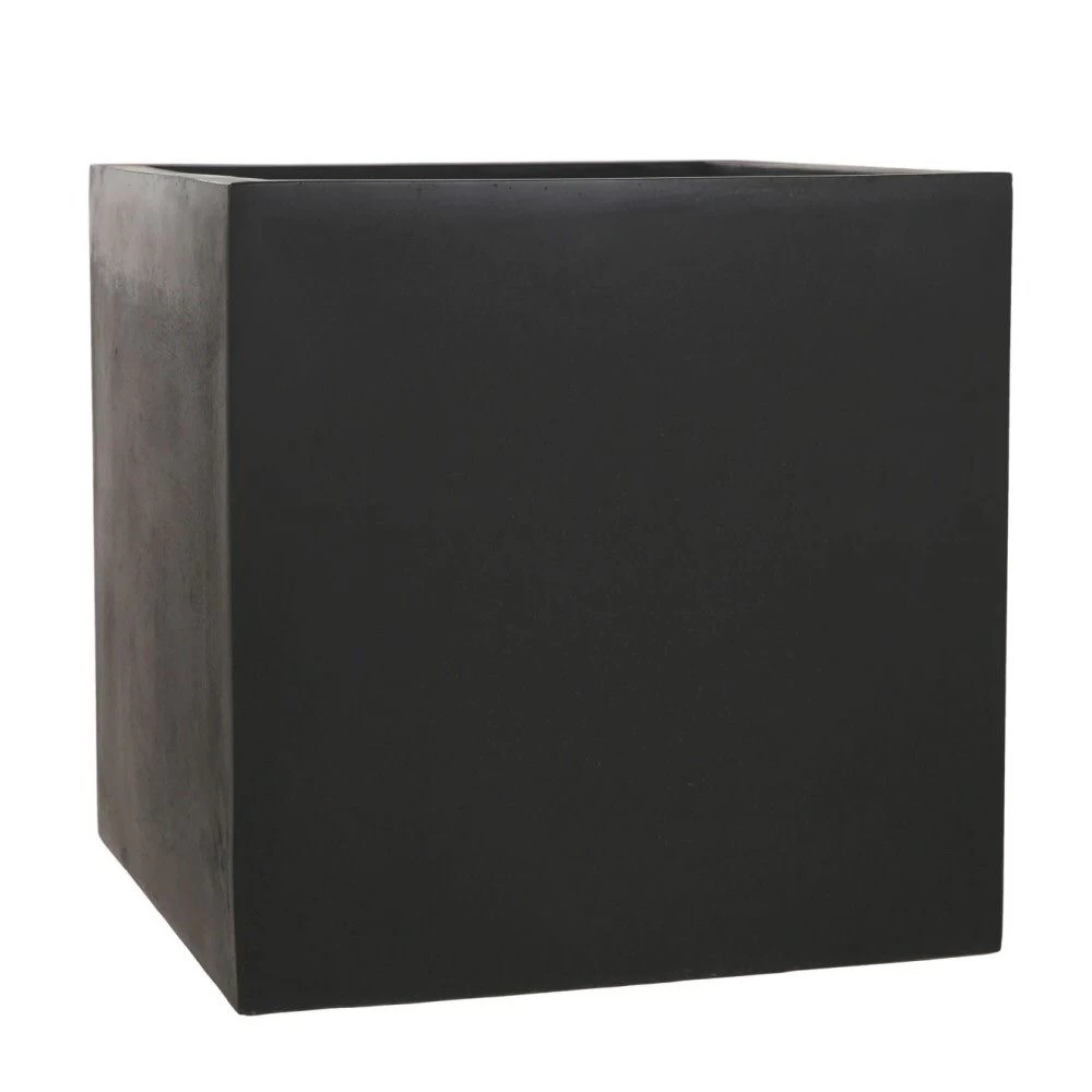 Woodlodge 42cm Black Polylite Cube Planter 3 Woodlodge 42cm Black Polylite Cube Planter