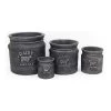 Woodlodge 38cm Black Wash Milk Churn Pot -Gardenia Shop 5021346525922 2 5e50b38b 04c9 41b3 bb3f 22713779d924