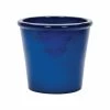 APTA 26cm Blue Saigon Glazed Cone Planter -Gardenia Shop 5022413588192