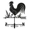 Primus Metal Cockerel Silhouette Weathervane -Gardenia Shop 5023353266010 bb019044 a352 46d7 8657 a9942827e9f5