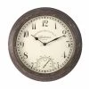 Outside In 12" Bickerton Wall Clock & Thermometer -Gardenia Shop 5050642006187 3d57ad90 ebe8 4598 8a98 7449d4f6a0ab