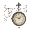 Outside In 5.5" York Double-Sided Station Clock & Thermometer -Gardenia Shop 5050642006293