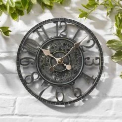 Outside In 12" Verdigris Newby Wall Clock -Gardenia Shop 5050642006415 3
