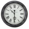 Outside In 12" Black Biarritz Clock -Gardenia Shop 5050642016933