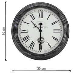 Outside In 12" Black Biarritz Clock -Gardenia Shop 5050642016933 2
