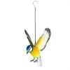La Hacienda Hanging Metal Blue Tit In Flight -Gardenia Shop 5055025558611