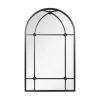 La Hacienda 100cm Black Arched Arundel Indoor/Outdoor Mirror -Gardenia Shop 5055025559083 2b5636a9 fb88 4ac7 ac59 50c208fce402