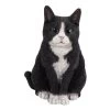 Vivid Arts 30cm Black & White Sitting Cat - XRL-SC35-B 1 Vivid Arts 30cm Black & White Sitting Cat - XRL-SC35-B -Gardenia Shop 5055195020215