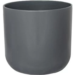 Ivyline 18.5cm Lisbon Charcoal Planter