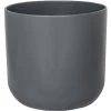 Ivyline 24cm Charcoal Lisbon Planter -Gardenia Shop 5055352842278