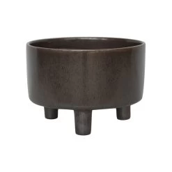 Ivyline 19cm Mocha Pisa Bowl Indoor Houseplant Pot