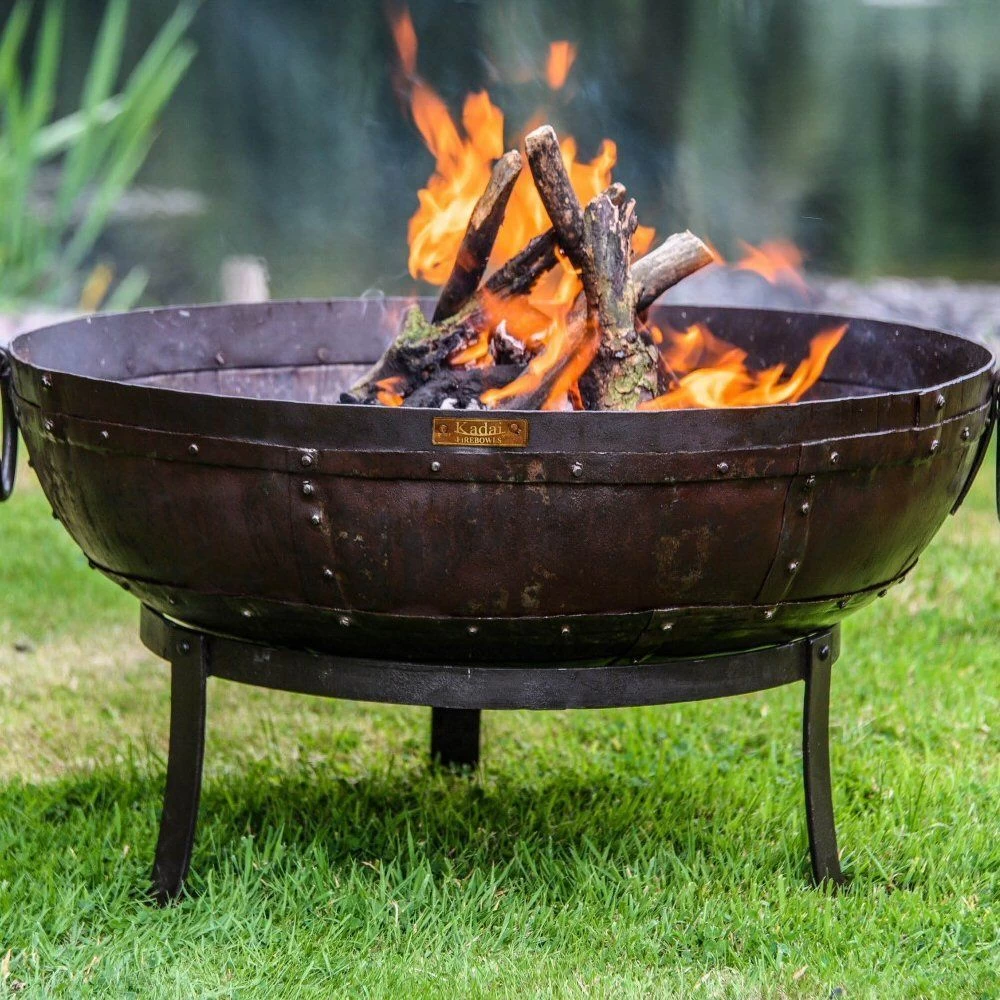 Kadai 80cm Recycled Firebowl With High & Low Stands 4 Kadai 80cm Recycled Firebowl With High & Low Stands - Image 2