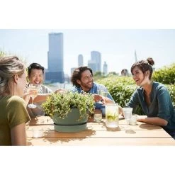 Elho 33cm Leaf Green Greenville Bowl Planter -Gardenia Shop 8711904332464 5