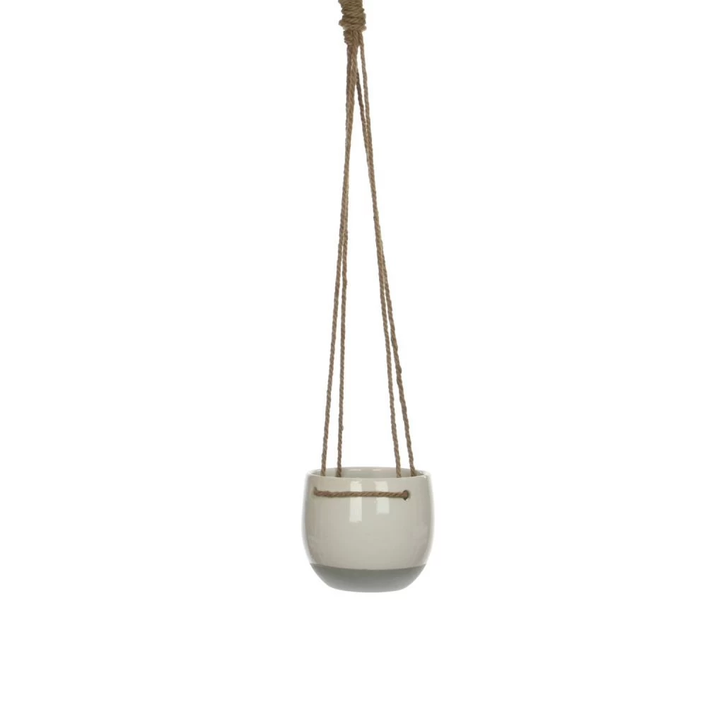 Mica Decorations 13.5cm White Resa Hanging Houseplant Pot 3 Mica Decorations 13.5cm White Resa Hanging Houseplant Pot