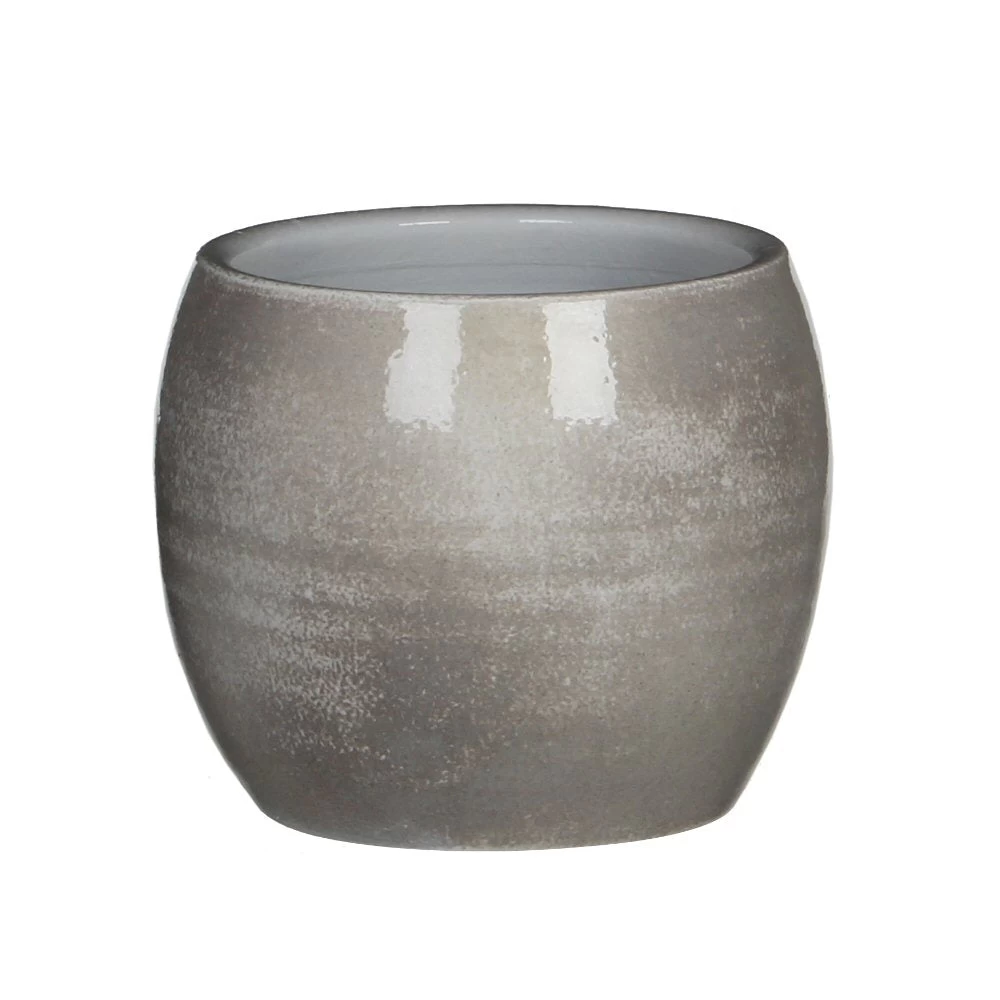Edelman 38cm Grey Lester Terracotta Round Houseplant Pot 3 Edelman 38cm Grey Lester Terracotta Round Houseplant Pot
