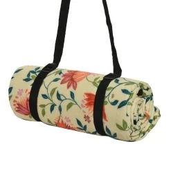 Decoris 170cm Fleece Floral Picnic Blanket (Choice Of 2) -Gardenia Shop 8720194645079 2